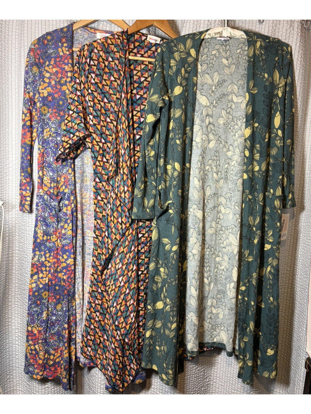 Lot of 3 NWT LuLaRoe Shirley Kimono Small Floral Geo Prints New Smalls